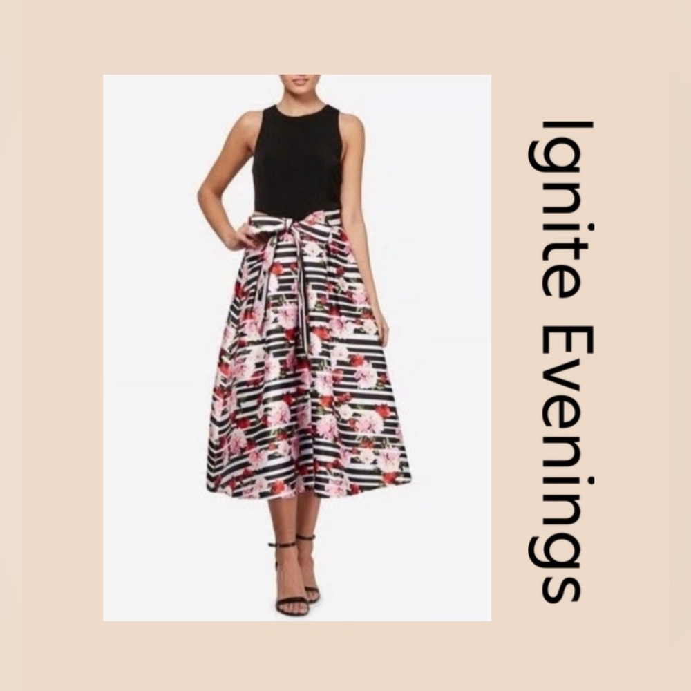 Ignite Evenings Women’s Fit & Flare Sleeveless Formal Dress Size 6